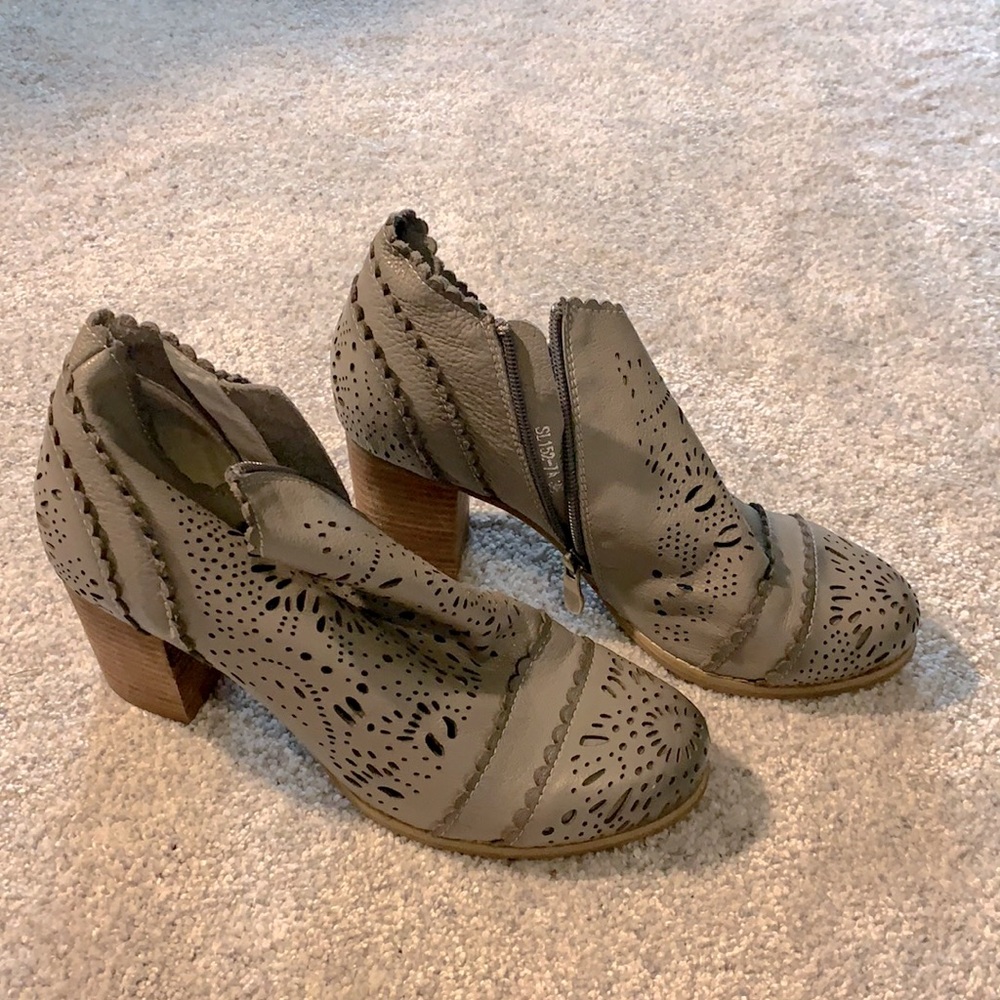 Grey booties
